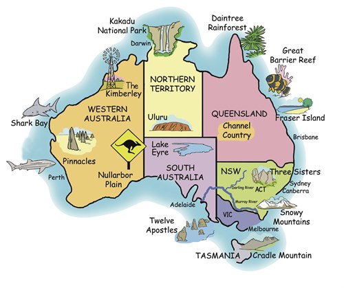 GLD map of Australia